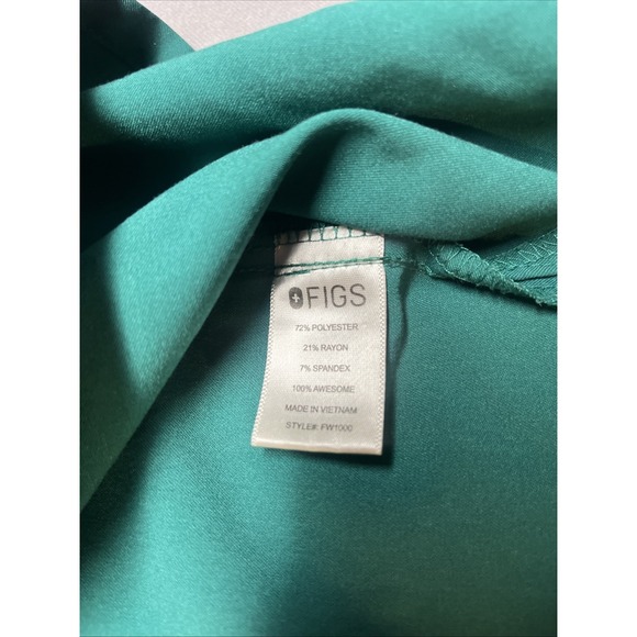 Figs Catarina V Neck Women's Small Technical Pocket Medical Scrub Work Top - Picture 3 of 4